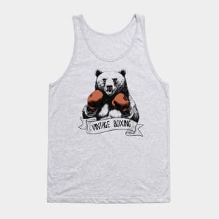 Vintage Boxing Boxing Bear Tank Top